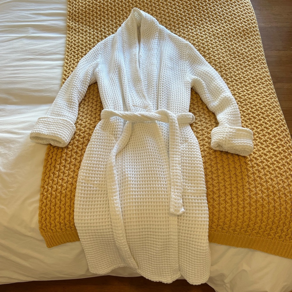 COPY - Brooklinen White Waffle Robe - XS/S